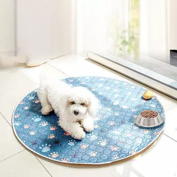 Моющийся коврик для мочи собак, впитывающий водонепроницаемый многоразовый горшок для домашних животных собак синий