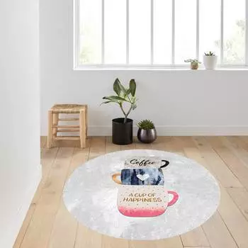 Моющийся круглый ковер Rovigo Home RHM7340-HT1025