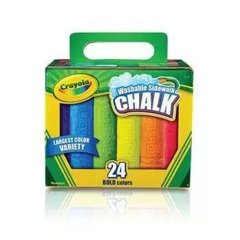 Моющийся мел на водной основе Crayola для улицы 536214, 24 цвета, 1 набор, корейские игрушки