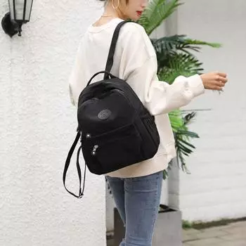 Моющийся небольшой рюкзак, простой рюкзак, повседневная модная сумка через плечо, подарки фиолетовый