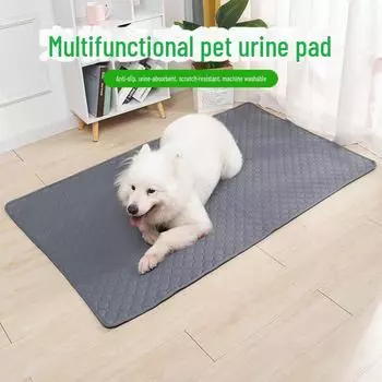 Моющийся нескользящий коврик для дрессировки домашних животных - впитывающий, быстросохнущий, многоразовый подгузник для собак и кошек Pink diaper pad. S5035CM розовый