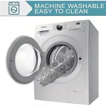 Моющийся нескользящий коврик для ванной с присосками, антиплесневый, массажная зона для ног, коврик для душа, напольный коврик, аксессуары для ванной 39x69cm серый