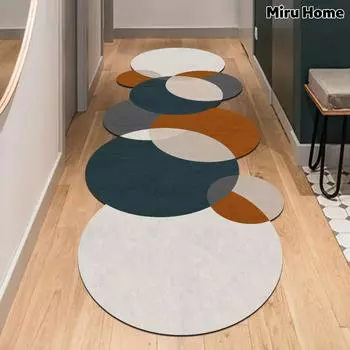 Моющийся нескользящий точечный коврик Miru Home с цифровой печатью для гостиной, кухни, коридора и дорожка Mc-31