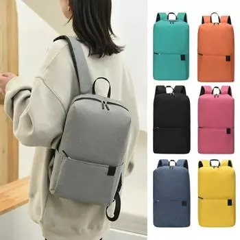 Моющийся открытый рюкзак с водонепроницаемой застежкой-молнией для хранения книг чёрный