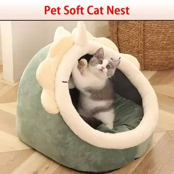 Моющийся теплый мягкий кошачий наполнитель Four Seasons для кошек, подходит для маленьких и средних кошек, товары для домашних животных, товары для кошачьих и собачьих туалетов S 0.5-3.5KG