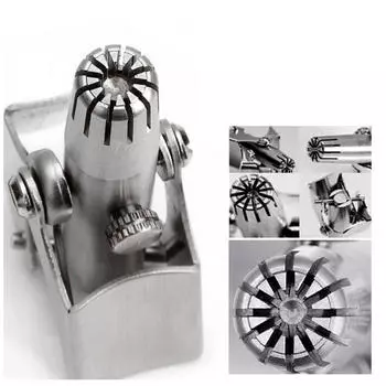 Моющийся триммер для волос в носу из нержавеющей стали, ручной механический бритвенный станок, съемные инструменты для удаления волос для женщин и мужчин 9.4*7*2.8cm