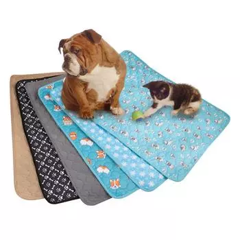 Моющийся, впитывающий, нескользящий водонепроницаемый коврик для дрессировки домашних животных для собак и кошек S 35x50cm