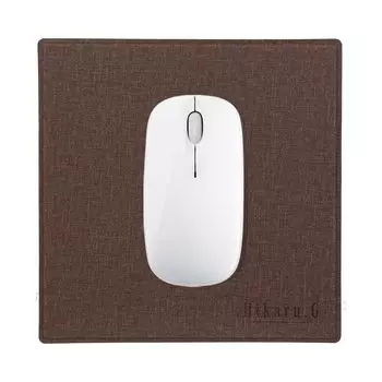 Mouse hard cotton linen PU water natural rubber hard to can be used in soft 180 x 180 mm [Hikaru.G] pad, type, 3-layer structure, pattern, leather,