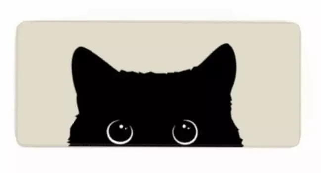 Mouse Pad Cat 30 60 Black Cat Gaming Cat Cat PC Large