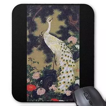 Mouse pad for from Ito and Photopad Jakuchu “Oimatsu Peacock” Jakuchu’s “Animals Vegetables” (Ito series)