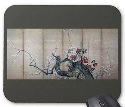 Коврик для мыши Kiichi Camellia Photopad Masterpiece Suzuki Plum Screen (Японская серия) (Темно-зеленый)