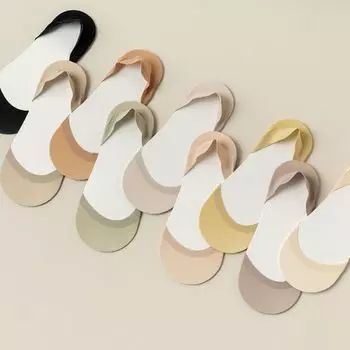 Mouth For Girl Breathable Solid Color Boat Socks Ice Silk Socks Female Hosiery Sock Slippers телесный