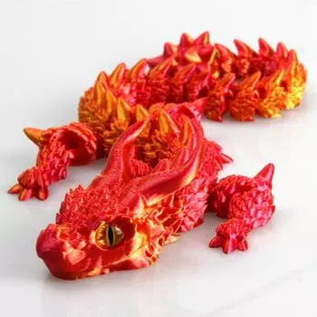 Movable Joints 3D Printed Dragon 31.5cm Fidget Toy High Quality Articulated Dragon Adults Kids Style D