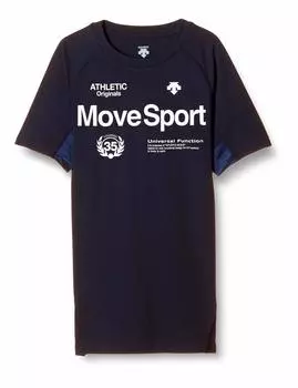 Move Sports Descente Skin Fit Short Sleeve Shirt, Men s, Navy, Medium, T-Shirt