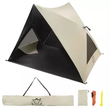 Move Your Life Оригинальная палатка AirNest для 2-3 человек, удобная в хранении, сумка-колышек, водонепроницаемая, ветрозащитная, тентовая палатка One-Touch People, сборка, легкая, в комплекте, бежевый