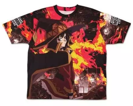 Movie blessing on this wonderful Legend of Crimson Megumin full graphic M size KonoSuba God s world! Double-sided T-shirt