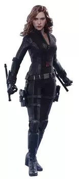 Movie Masterpiece Captain Civil War Black Widow scale plastic painted finished figure America 1/6