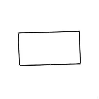 Экран кинопроектора 16:9 Утолщенная портативная простая в установке штора против складок 1.59x0.9m