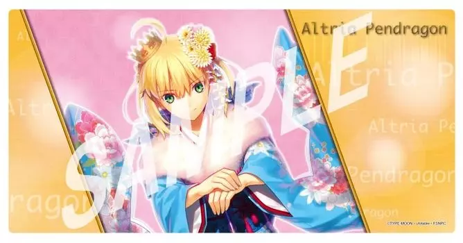 Movie version night Rubber Playmat Saber Kimono Fate/stay [Heaven s Feel] Ver.