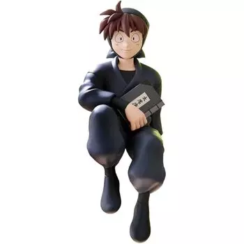 Movie version Nintama Rantaro Hansuke Doi noodle stopper figure Dotake Ninja Team s strongest tactician Mr. Doi official figures