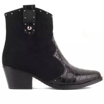 Moxee - Женские сапоги на высоком каблуке черного цвета