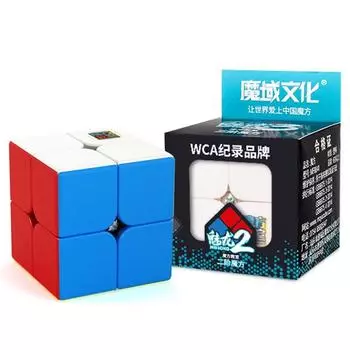 MoYu 2x2x2 Мини карманный кубик Speed MeiLong 2x2 Magic Cube Профессиональный куб Развивающая игрушка Скорость 2x2 Magic Cube Moyu 2x2