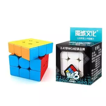 Moyu 3x3x3 кубики для класса Meilong 3x3 Magic Stickless 3 слоя Speed Cube профессиональные игрушки-головоломки для детей