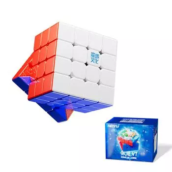 Moyu Aosu V7 4x4 Magnetic Speed 4x4 Flagship Edition 96 Регулируемый без наклейки Magic Cube Cube, Куб, Магниты, Антипригарный дизайн, Эластичность,
