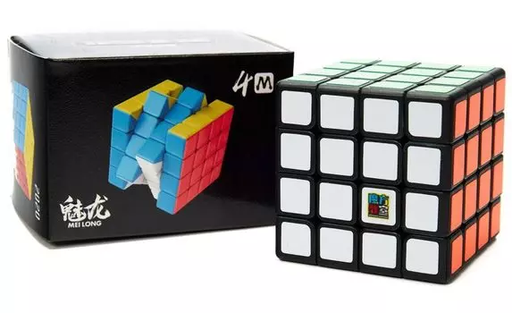 MoYu Meilong 4M Magic Cube Stable с магнитной наклейкой Brain Training Smooth Rotation 4x4 Professional Specification