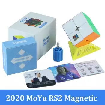 Moyu Rs2m Rs3 M Rs4 M Магнитный 2x2 Магический куб 3x3 Meilong Puzzle Speed Cubes Magico Cubo Профессиональные развивающие игрушки для детей