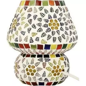 Мозаичная настольная лампа в форме купола (Разноцветный)
