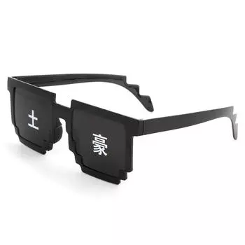 Мозаичные очки, двухмерные солнцезащитные очки, танцевальные забавные солнцезащитные очки, очки для шафера на вечеринку и свадьбу