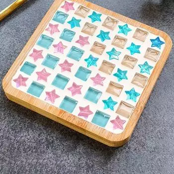 Мозаичный коврик для чашки своими руками, бамбуковая подкладка, раннее образование, бесплатное создание, игрушки ручной работы