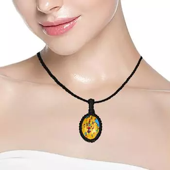 Мозаика Яшма Макраме Нить Драгоценный Камень Украшения Ручной Работы 20-36 Ad Этнический