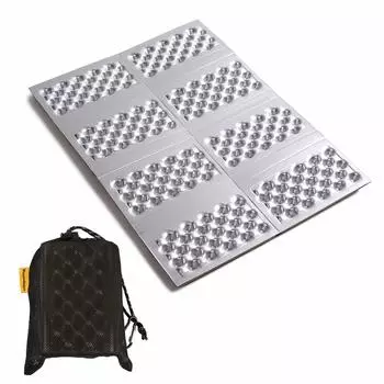 Мозамбикский уличный коврик для скалолазания, подушка для кемпинга, алюминиевый коврик для отдыха, компактный складной лист, обработанная подушка [алюминиевый коврик]