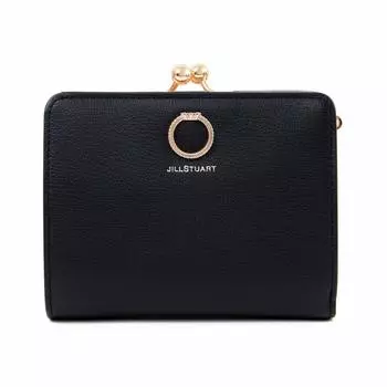 может быть JILLSTUART Кошелек с застежкой-подвеской из коровьей кожи, компактный кошелек для монет JSLW0DS1 Без имени [Имя выгравировано] (ДЖИЛЛСТЮАРТ) (Черный, гравированный) чёрный