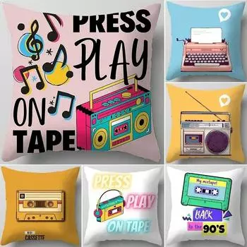 Может быть настроен для спальни, дома, комнаты, эстетики, наволочки для кровати, дивана в стиле хиппи с надписью 40x40cm
