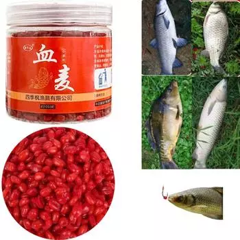 Может Fsihing более 1000 раз пропитываться красной жидкостью от насекомых до крови. Пшеничная приманка для дикой рыбалки. Портативная приманка для частиц для различных косяков рыб. 1 box