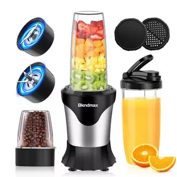может измельчать 450 Вт кофе может измельчать 600 мл 300 мл мельница бутылка смузи легко в легко в питательный детский миксер подарочный набор [набор из 10 предметов, лед] Миксер, соковыжималка,