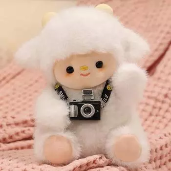 Может петь и танцевать Электрический Белый Медведь Игрушка Учится Говорить Камера Ягненок Кукла Подарок на День Детей 20cm (without battery)