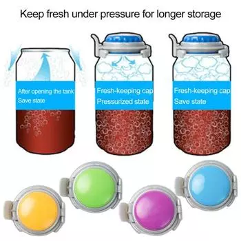 Может покрывать хорошую герметизацию, сохранять свежесть, гладкий край, практичный газированный напиток, экономию газировки для бара синий