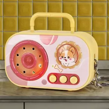 Может записывать музыкальный ретро-магнитофон брелок записываемая музыкальная шкатулка подвеска небольшой подарок