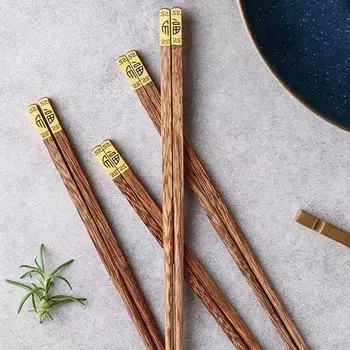 Можно мыть в посудомоечной машине для столовых приборов Легкие деревянные палочки для еды в отеле Палочки для еды Посуда Кухонный инвентарь Sandal Wood-B