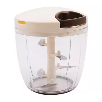 Можно мыть в посудомоечной машине Улучшенная версия Мясорубка 900 мл Моющаяся крышка Измельчитель Bunbun Super 5 Коричневый 2,5x K&A BBC-24BR [Тритан]