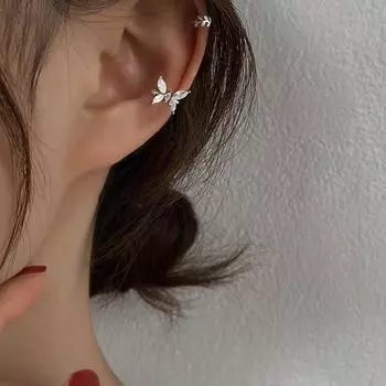 Можно носить клипсы-бабочки, клипсы-косточки для ушей очень стильные, без проколов ушей, серьги, подвески для ушей.