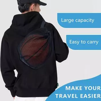 Можно повесить, с зажимами, все виды сумок для хранения мячей, баскетбольные, футбольные, волейбольные, теннисные сумки, ремни с завязками One Size чёрный