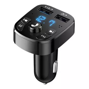 Mp3 Car Charger Hands-free Bluetooth 5.0 FM Transmitter MP3 Player Wireless Handsfree Audio Receiver Dual USB Car Adapter A