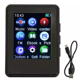 MP3-плеер Bluetooth 5.0 HiFi Sound 1.77in Full Touch Screen Music Player с FM-радио Electronic