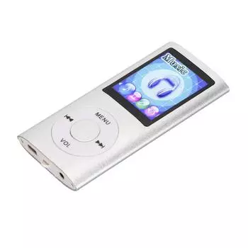 MP3-плеер с 1,8-дюймовым цветным экраном, многофункциональный портативный MP3-плеер, синий серебряный