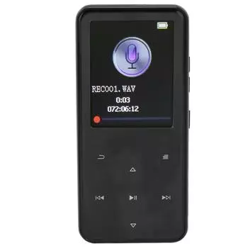 MP3-плеер с интеллектуальным HD-шумоподавлением, поддержкой Bluetooth 5.0, FM-радио, музыкальным плеером для электронных книг 6.1cm/2.4in